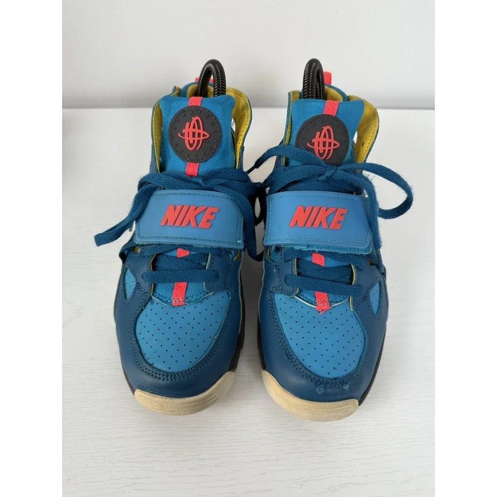 Nike Air Trainer Huarache Green Abyss Blue Lagoon Size 5.5 Youth‎ Shoes Sneakers